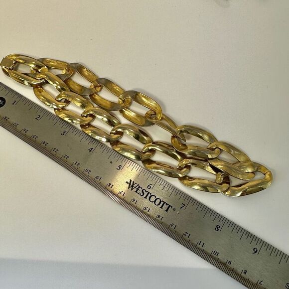 Gold tone link necklace - Picture 7 of 7